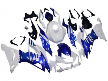 Cheap 2019-2022 Kawasaki ZX6R Motorcycle Fairings - White Blue