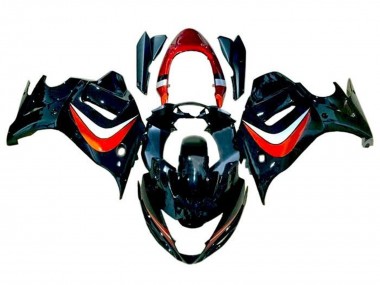Cheap 2008-2013 Suzuki GSX650F Motorcycle Fairings - Black Candy Orange Silver
