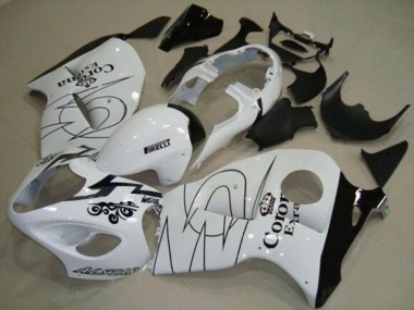 Cheap 1996-2007 Suzuki GSXR 1300 Hayabusa Motorcycle Fairings - White Black Corona Tribal