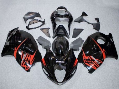 Cheap 1996-2007 Suzuki GSXR 1300 Hayabusa Motorcycle Fairings - Glossy Black Red