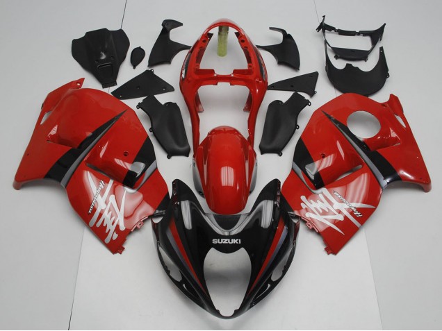 1996-2007 Suzuki GSXR 1300 Hayabusa Motorcycle Fairings - Red Black Grey