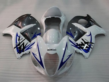Cheap 2008-2020 White Blue Grey Suzuki GSXR 1300 Hayabusa Motorcycle Fairings