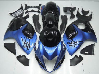 Cheap 2008-2020 Glossy Black Light Blue Suzuki GSXR 1300 Hayabusa Motorcycle Fairings