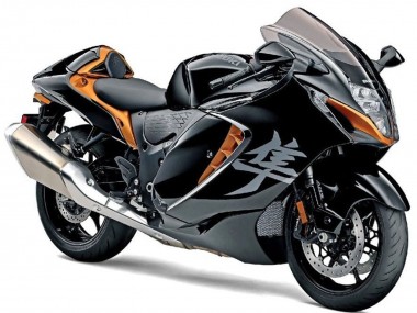 Cheap 2021-2025 Black Gold Suzuki GSXR 1300 Hayabusa Motorcycle Fairings