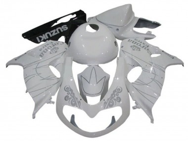 Cheap 1998-2003 Suzuki TL1000R Motorcycle Fairings - White Silver Corona