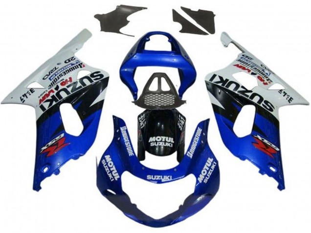2000-2002 Suzuki GSXR1000 Motorcycle Fairings - White Red Blue Black Red
