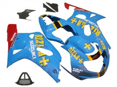 Cheap 2000-2002 Suzuki GSXR1000 Motorcycle Fairings - Blue Yellow Red Rizla