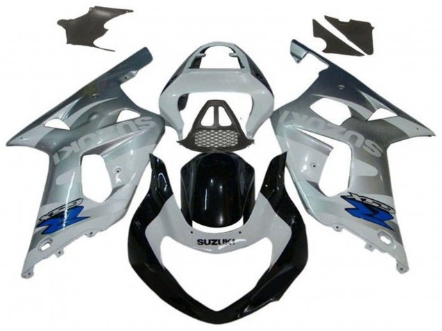 2000-2002 Suzuki GSXR1000 Motorcycle Fairings - Silver White Glossy Black Blue