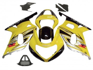 Cheap 2000-2002 Suzuki GSXR1000 Motorcycle Fairings - Yellow Silver Glossy Black