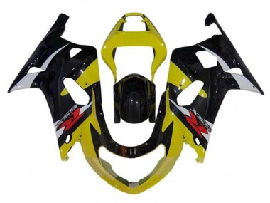 Cheap 2000-2002 Suzuki GSXR1000 Motorcycle Fairings - Yellow Silver Glossy Black Red