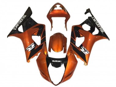 Cheap 2003-2004 Suzuki GSXR 1000 Motorcycle Fairings - Orange Black White