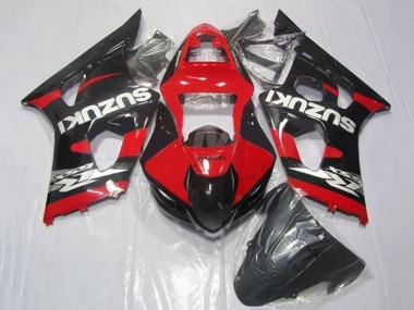 Cheap 2003-2004 Suzuki GSXR 1000 Motorcycle Fairings - Red Black Silver