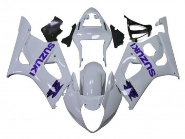 Cheap 2003-2004 Suzuki GSXR 1000 Motorcycle Fairings - White Purple