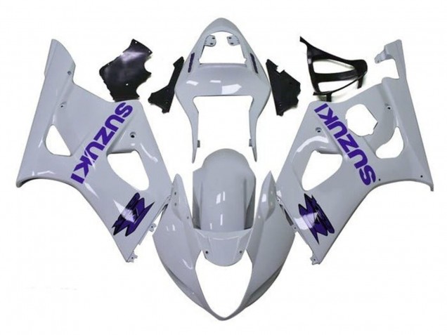 2003-2004 Suzuki GSXR 1000 Motorcycle Fairings - White Purple