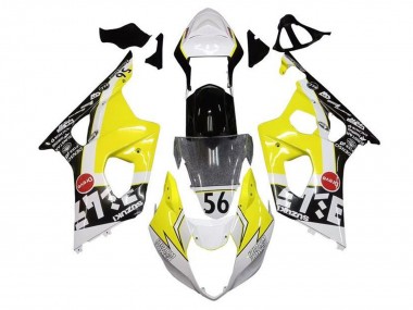 Cheap 2003-2004 Suzuki GSXR 1000 Motorcycle Fairings - Yellow White Black