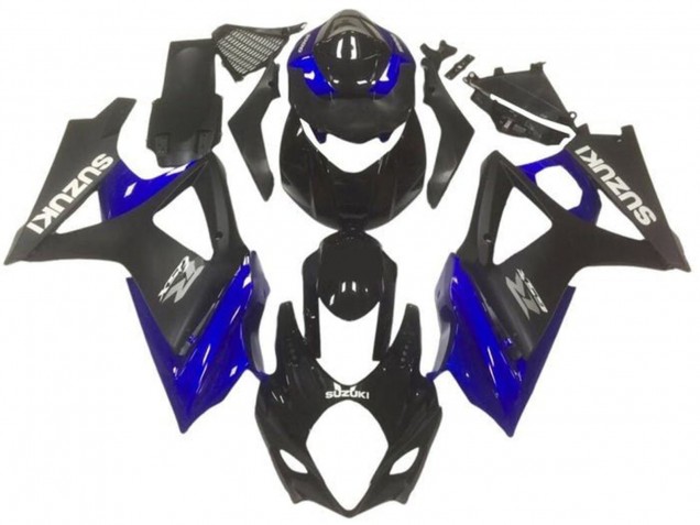 2005-2006 Suzuki GSXR 1000 Motorcycle Fairings - Black Blue