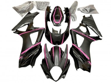 Cheap 2005-2006 Suzuki GSXR 1000 Motorcycle Fairings - Glossy Black Matte Black Pink