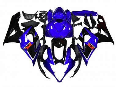 Cheap 2005-2006 Suzuki GSXR 1000 Motorcycle Fairings - Blue Black White Stripe