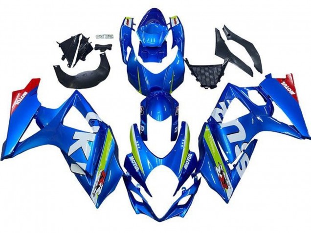 2005-2006 Suzuki GSXR 1000 Motorcycle Fairing - Blue Green White Red