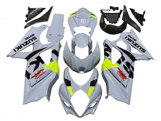2005-2006 Suzuki GSXR 1000 Motorcycle Fairings - Grey Black Neon Yellow Red