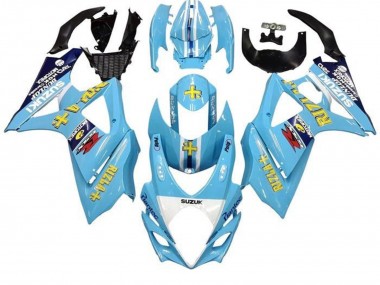Cheap 2005-2006 Suzuki GSXR 1000 Motorcycle Fairings - Light Blue Yellow Black Rizla