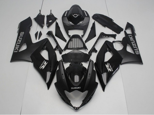 2005-2006 Suzuki GSXR 1000 Motorcycle Fairing - Glossy Black Matte Black