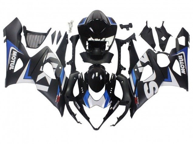2005-2006 Suzuki GSXR 1000 Motorcycle Fairings - Matte Black Blue White