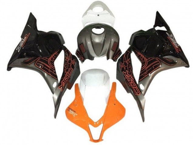 2005-2006 Suzuki GSXR 1000 Motorcycle Fairings - Orange Silver Black White