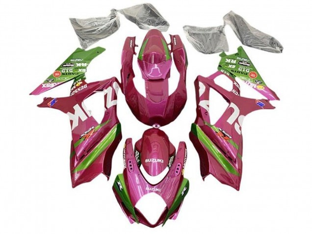2005-2006 Suzuki GSXR 1000 Motorcycle Fairings - Pink Green
