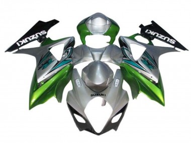 Cheap 2005-2006 Suzuki GSXR 1000 Motorcycle Fairings - Silver Green Black