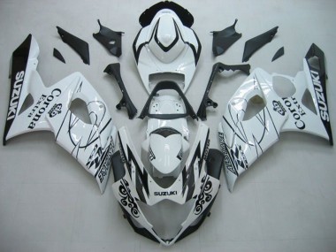 Cheap 2005-2006 Suzuki GSXR 1000 Motorcycle Fairings - White Black Alstare Corona
