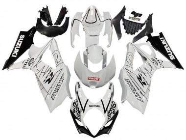Cheap 2005-2006 Suzuki GSXR 1000 Motorcycle Fairings - White Black Corona Motul
