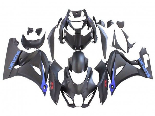 2017-2024 Suzuki GSXR1000 Motorcycle Fairings - Matte Black Blue
