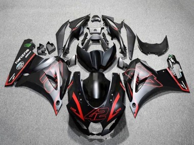 Cheap 2017-2024 Suzuki GSXR1000 Motorcycle Fairings - Matte Black Red 42