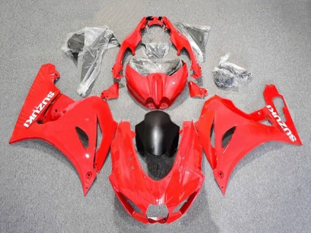 2017-2024 Suzuki GSXR1000 Motorcycle Fairings - Red White Matte Black