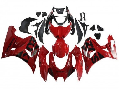 Cheap 2017-2024 Suzuki GSXR1000 Motorcycle Fairings - Red Black Silver