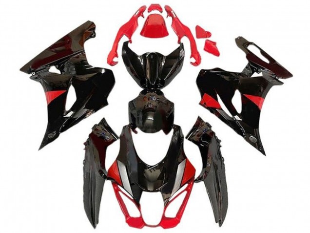 2017-2024 Suzuki GSXR1000 Motorcycle Fairings - Black Red Grey