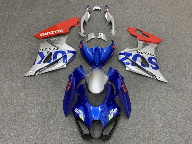 2017-2024 Suzuki GSXR1000 Motorcycle Fairings - Blue Silver Red