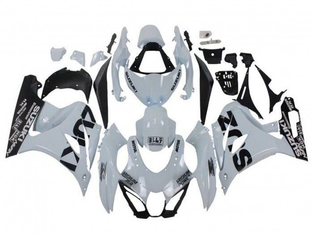 2017-2024 Suzuki GSXR1000 Motorcycle Fairings - White Black