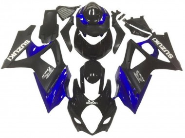 Cheap 2007-2008 Suzuki GSXR 1000 Motorcycle Fairings - Glossy Black Matte Black Blue Grey