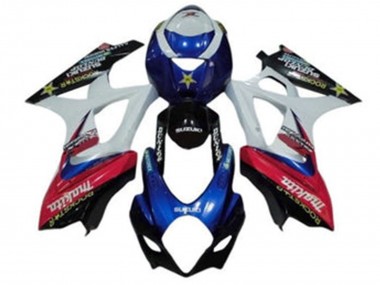 Cheap 2007-2008 Suzuki GSXR 1000 Motorcycle Fairings - White Blue Red Black Makita