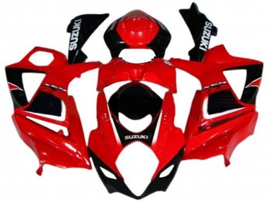 Cheap 2007-2008 Suzuki GSXR 1000 Motorcycle Fairings - Red Black White Decal