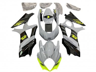 Cheap 2007-2008 Suzuki GSXR 1000 Motorcycle Fairings - Nardo Grey Neon Yellow Black