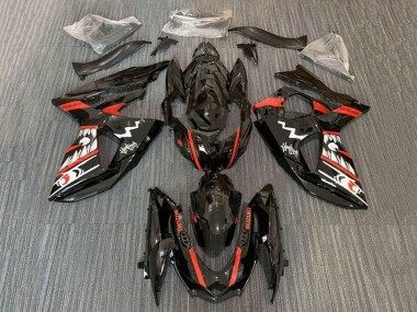 Cheap 2009-2016 Suzuki GSXR 1000 Motorcycle Fairings - Black Red White Jaws Shark