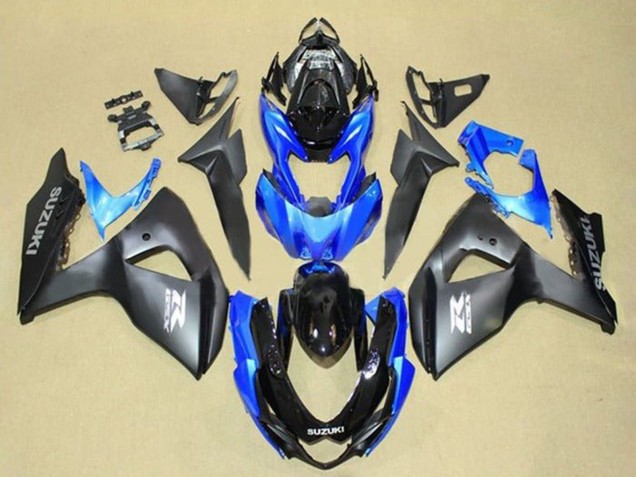 2009-2016 Suzuki GSXR 1000 Motorcycle Fairings - Matte Black Blue Glossy Black Grey