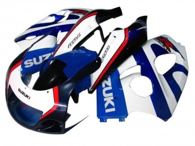 Cheap 1996-2000 Suzuki GSXR 600 / GSXR 750 Motorcycle Fairings - Blue White Dark Blue Red