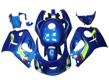 Cheap 1996-2000 Suzuki GSXR 600 / GSXR 750 Motorcycle Fairings - Blue Yellow White
