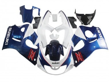 Cheap 1996-2000 Suzuki GSXR 600 / GSXR 750 Motorcycle Fairings - White Blue Red