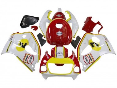 Cheap 1996-2000 Suzuki GSXR 600 / GSXR 750 Motorcycle Fairings - White Red Yellow Texaco