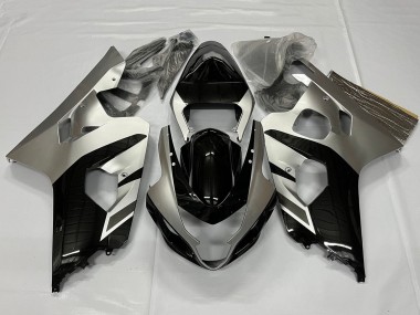 Cheap 2001-2003 Suzuki GSXR 600 / GSXR 750 Motorcycle Fairings - Silver Glossy Black